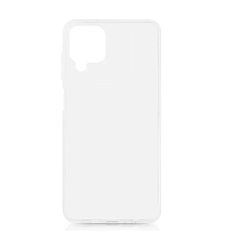 Чехол силиконовый Samsung Galaxy A12 (прозрачный)