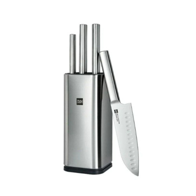 Набор ножей HuoHou Stainless steel Kitchen Knife Set HU0095 (3 ножа, ножницы, подставка)